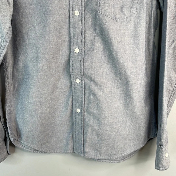 TIMBERLAND Mens Brushed Cotton Button Down Shirt Long Sleeve Logo Slim Fit S - Picture 4 of 13